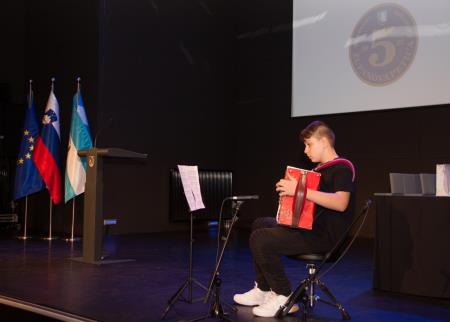 Glasbeni nastop na harmoniki